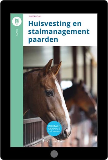 Digitale module Huisvesting en stalmanagement paarden