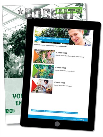 Groene vormgeving en verkoop online omgeving docent incl. werkboek - editie 2020 